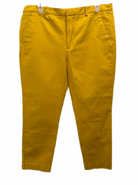 Zara Women's Yellow Cropped Pants